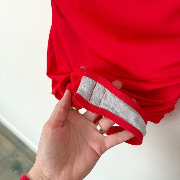 [Popilush] Red Square Neck Ruched Sculpting Slimming Shaping Bodysuit NWT Sz XL - Picture 10 of 11